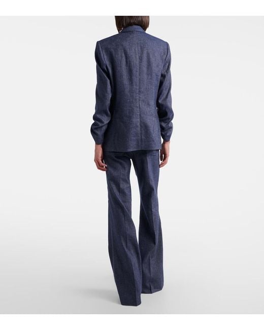 Dorothee Schumacher Blue Fluid Denim Flared Pants