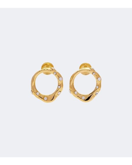 Dries Van Noten Metallic Embellished Stud Earrings