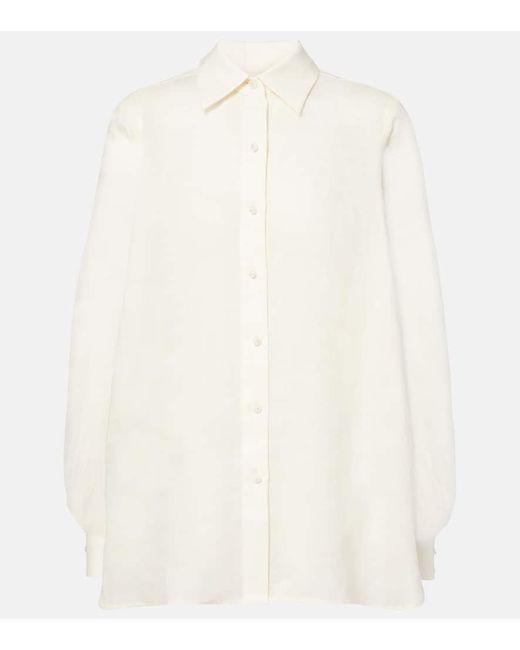 Zimmermann White Crush Ramie Shirt