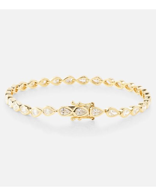 Anita Ko Metallic 18kt Gold Tennis Bracelet With Diamonds