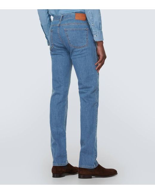 Jeans regular di Canali in Blue da Uomo