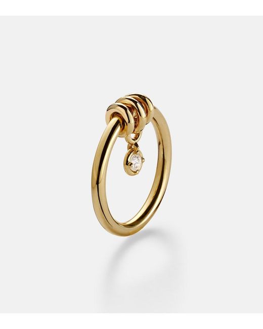 Spinelli Kilcollin White Pia 925 Sterling And 18Kt Ring With Diamond