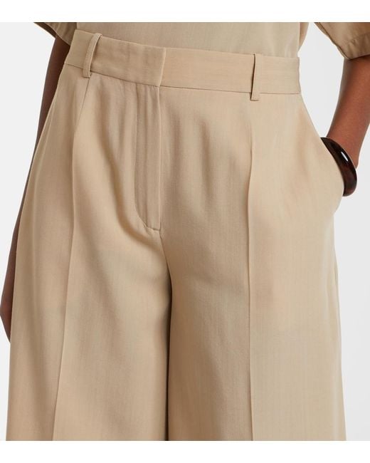 Totême Natural High-Rise Bermuda Shorts