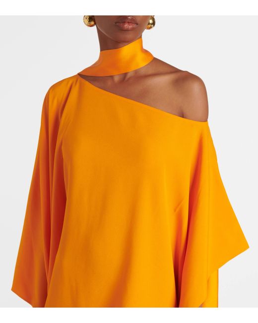 ‎Taller Marmo Orange Trebbia Asymmetric Kaftan