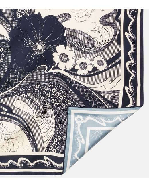 ALÉMAIS Metallic Mickey Printed Silk Scarf