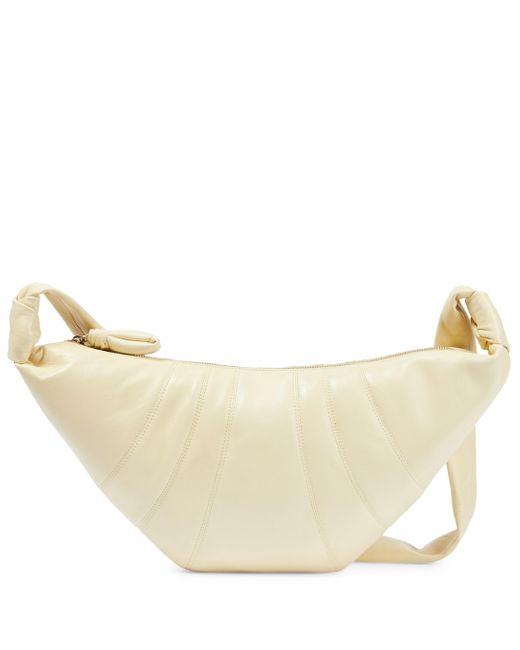 Lemaire Croissant Medium Leather Shoulder Bag in Natural | Lyst Canada