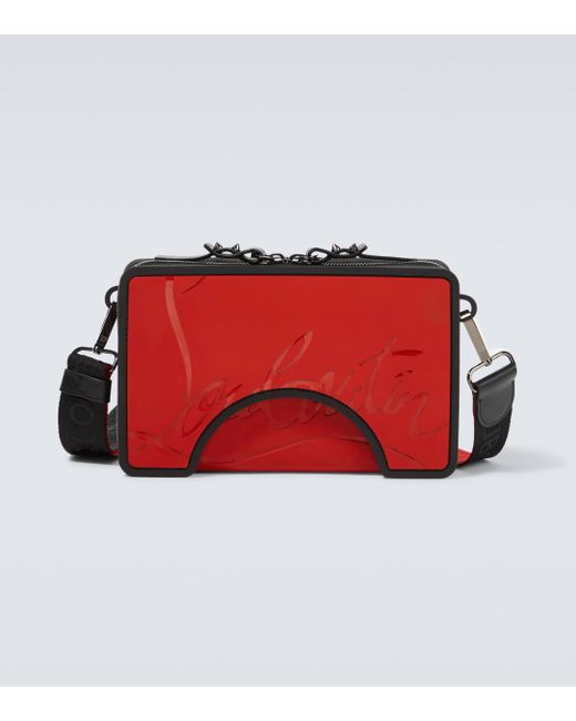 Christian Louboutin Red Adolon Boxy Messenger Bag for men
