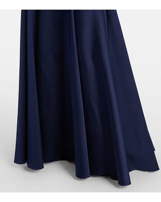 Roland Mouret Blue Taffeta Gown