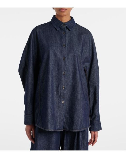 Dries Van Noten Blue Denim Shirt