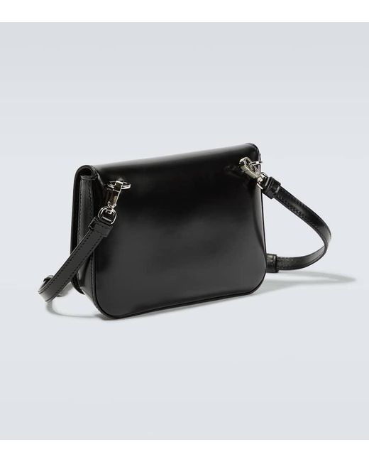 Prada Crossbody Bag Mini Aus Leder in Black für Herren