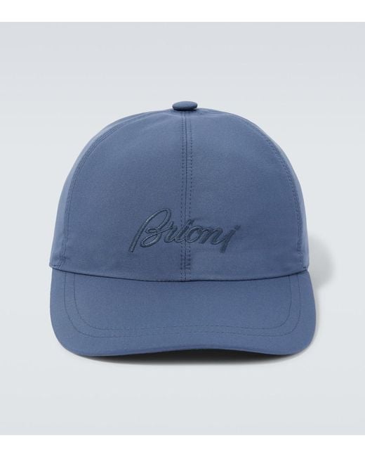 Cappello da baseball con ricamo di Brioni in Blue da Uomo
