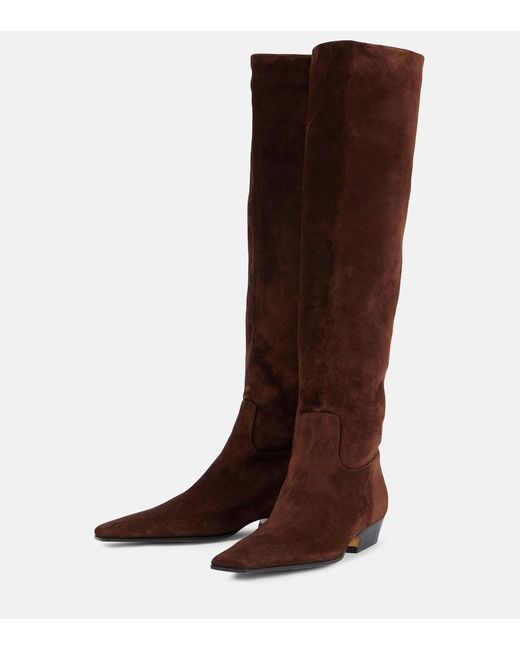 Khaite Brown Marfa Classic Flat Knee High Boot