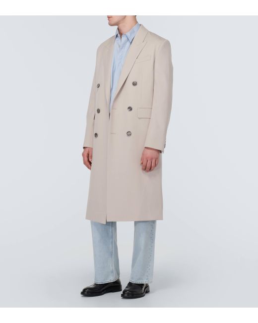 Manteau en laine vierge AMI pour homme en coloris Natural