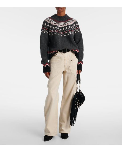 Alanui Black Sweet Winter Virgin Wool Sweater