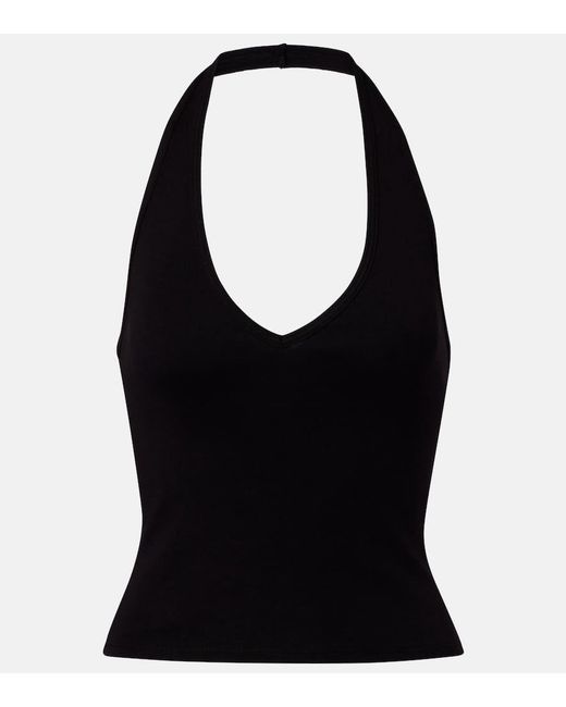 Nili Lotan Black Britt Cotton Top