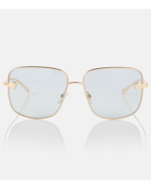Versace Metallic Medusa Square Sunglasses