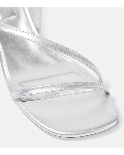 Jonathan Simkhai White Cedonia Leather Slingback Sandals