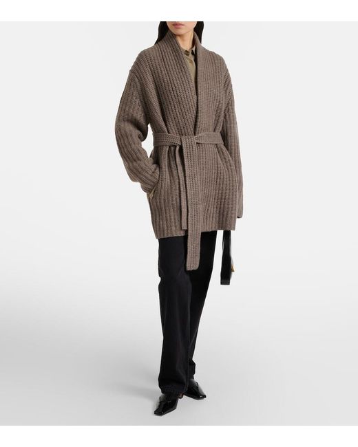 Lisa Yang Brown Jacqueline Cashmere Cardigan
