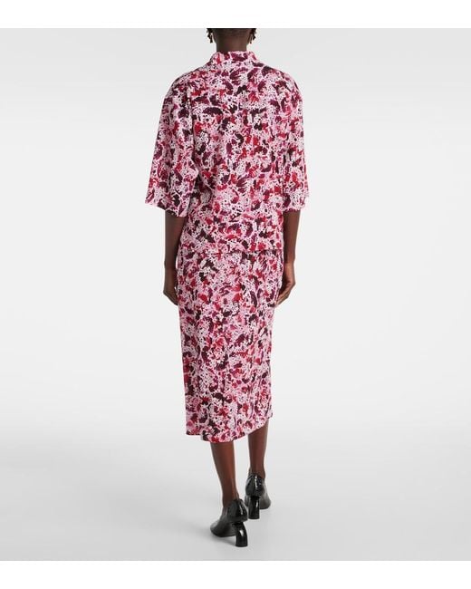 Dries Van Noten Red Printed Shirt