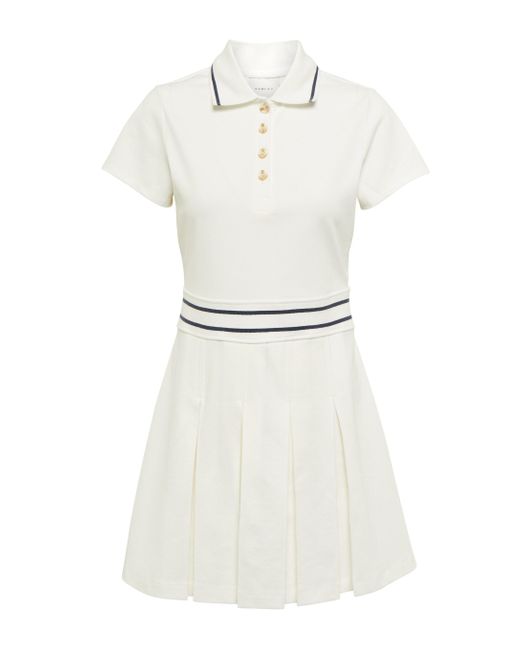 Varley Cotton-blend Tennis Minidress in White | Lyst UK