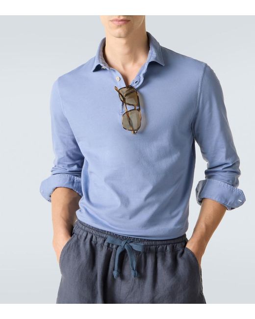 Polo Zero di Fedeli in Blue da Uomo
