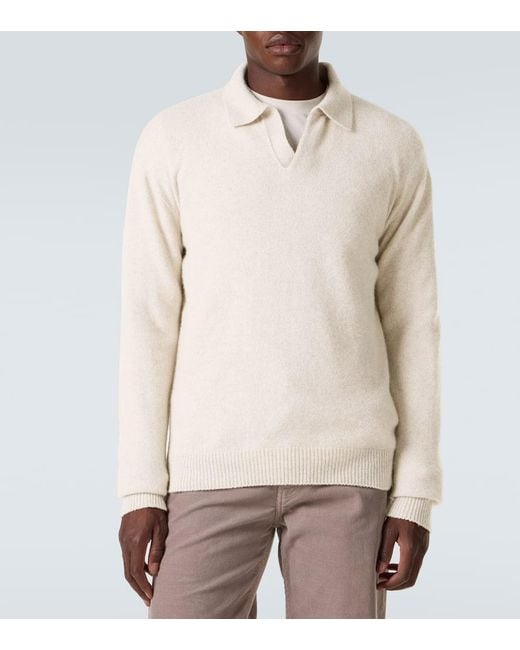 The Row Polopullover Leach Aus Kaschmir in Natural für Herren