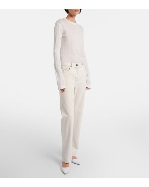 The Row Natural Fargo Straight Jeans