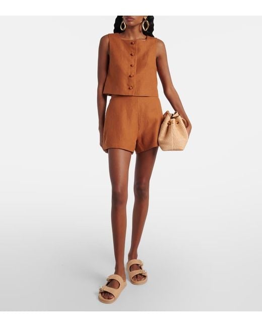 Jimmy Choo Natural Fayence Leather-Trimmed Raffia Sandals