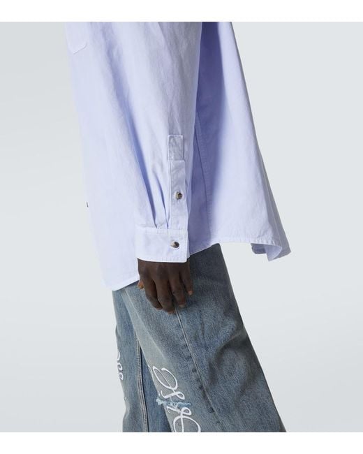 Loewe Blue Shirt With Pockets for men