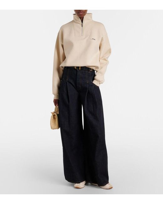 Jacquemus Blue Souro Wide-Leg Jeans
