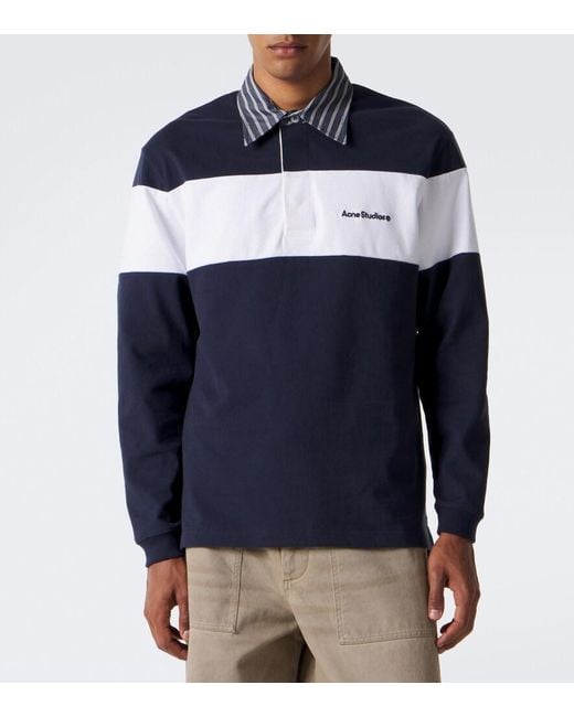 Pullover Polo di Acne in Blue da Uomo