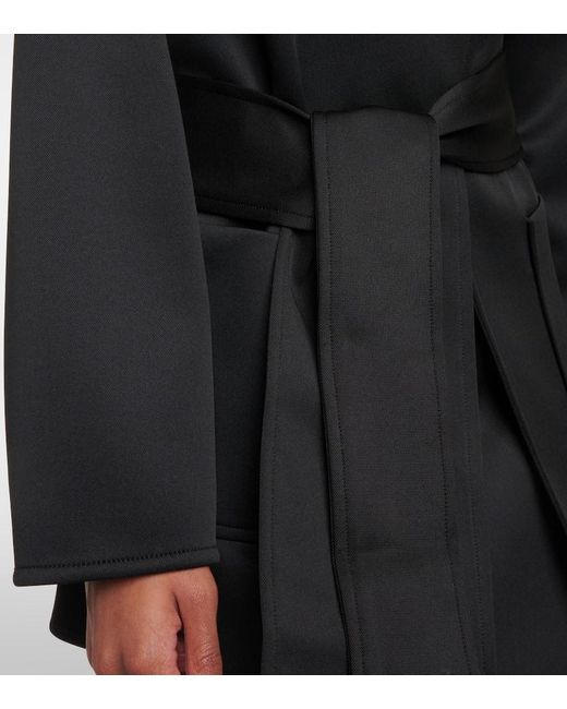Vestido corto Rauche de neopreno Max Mara de color Black