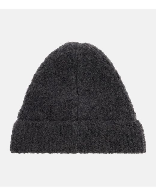 The Row Gray Leomir Cashmere, Alpaca, And Silk Beanie