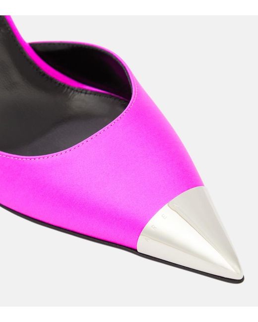 Area Pink Amazona Slingback Leather Pumps