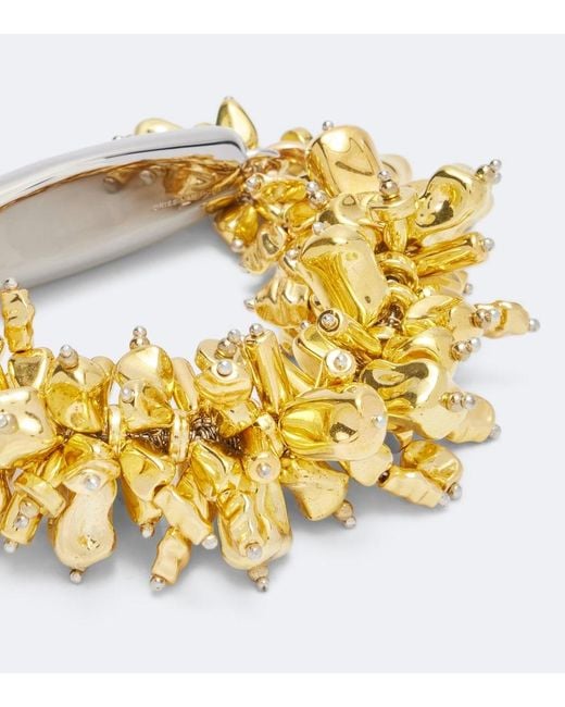 Dries Van Noten Metallic Embroidered Beaded Bracelet