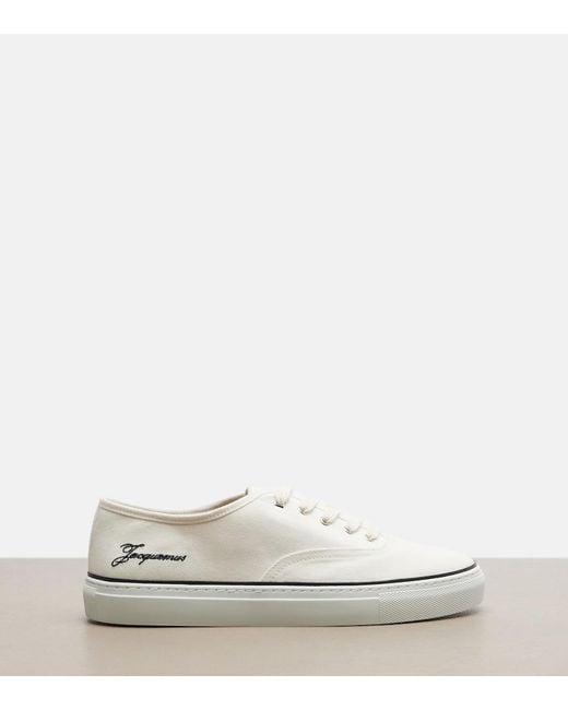 Jacquemus White Fefe Canvas Sneakers
