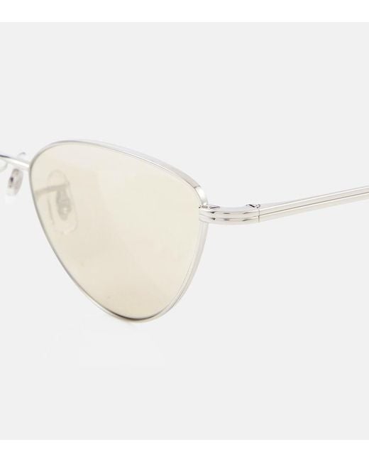 Khaite Natural Cat-Eye Acetate Sunglasses