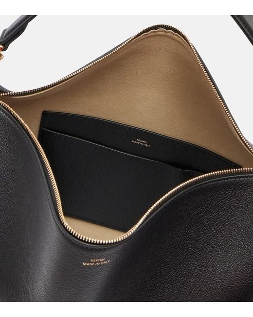 Totême  Black Bevel Leather Shoulder Bag