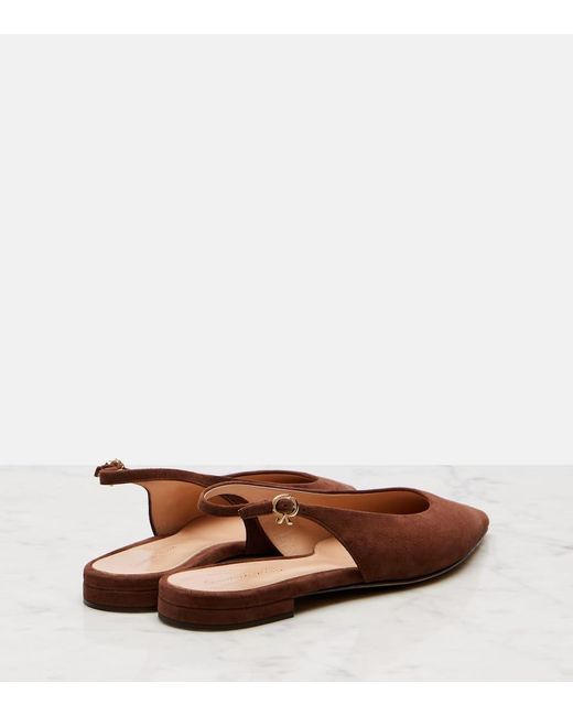 Ballerine Slingback Robbie 05 di Gianvito Rossi in Brown