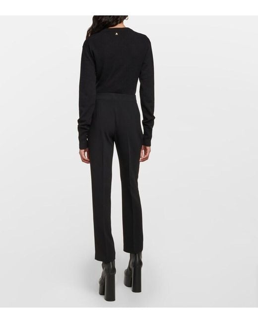 Altuzarra Black Todd Mid-Rise Pants