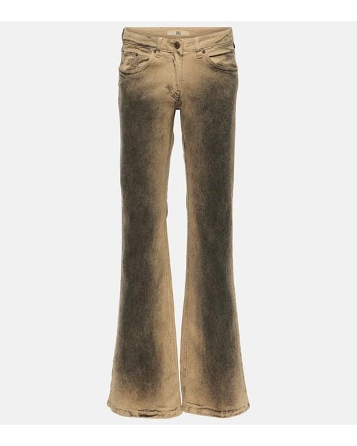 KNWLS Alice Low-rise Wide-leg Jeans in Natural