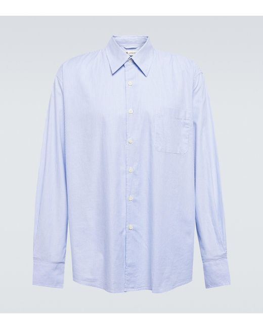 Our Legacy Above Striped Cotton Shirt in Blue for Men | Lyst