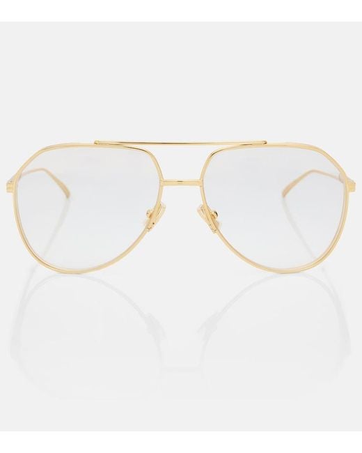 Bottega Veneta Multicolor Light Ribbon Aviator Glasses