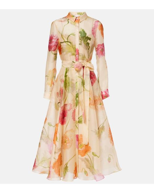 strapless open back dress Mesh Cotton Tank Dress in Orange and Pink Stripe main image 1