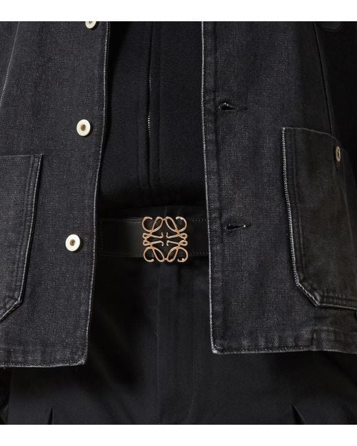 Loewe Wendbarer Guertel Anagram Aus Leder in Metallic für Herren