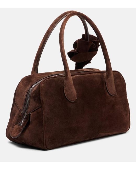 Magda Butrym Brown Brigitte Small Suede Shoulder Bag
