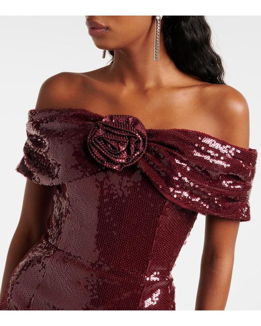 Rebecca Vallance Purple X Nicky Hilton Zelda Sequined Minidress