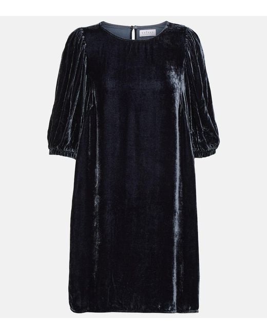 Velvet Black Minidress