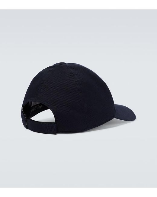Cappello da baseball in cotone con logo di Dolce & Gabbana in Blue da Uomo