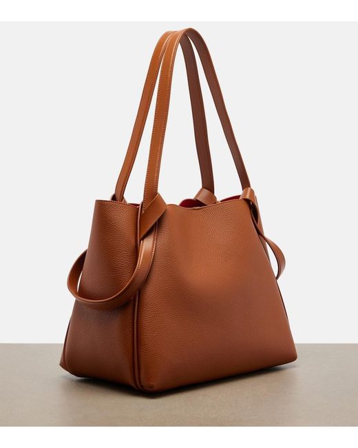 Christian Louboutin Brown Bettina Small Leather Tote Bag